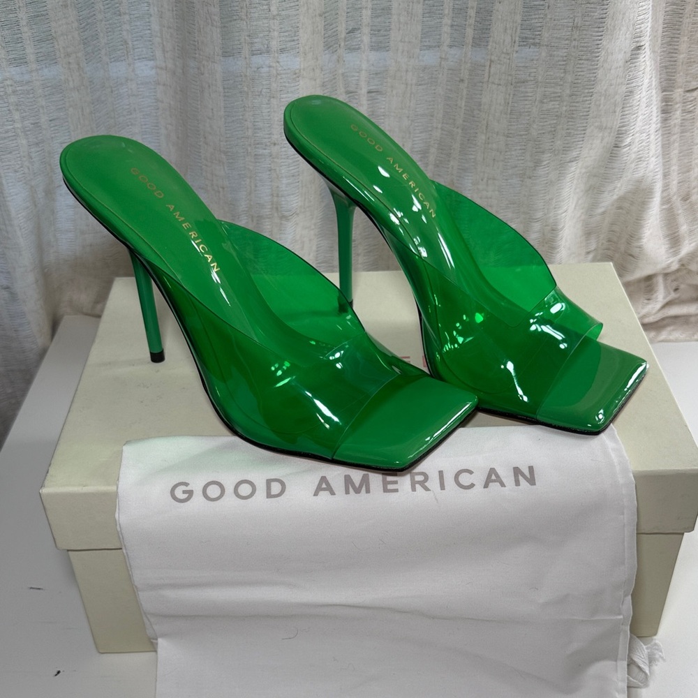 Good American Emerald Green Heels